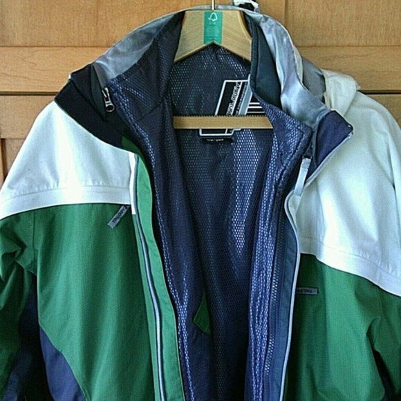 Powder Room Triology 3-in-1 Women's Ski Jacket Size Large Hooded Lined Zip Up - Picture 15 of 16